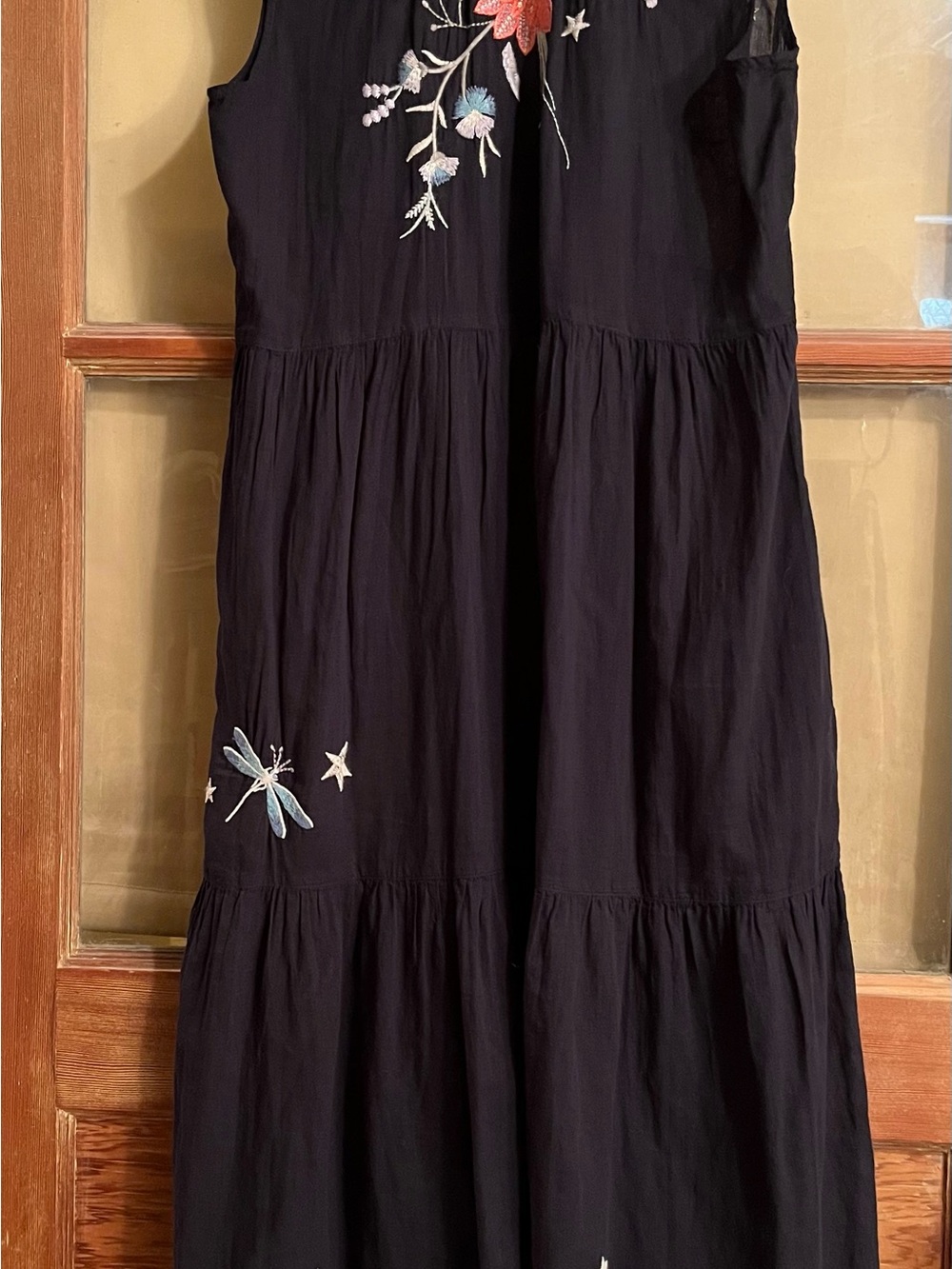 Johnny Was Phoebe Workshop Dress with Multicolor Floral Embroidery - Picture 4 of 7